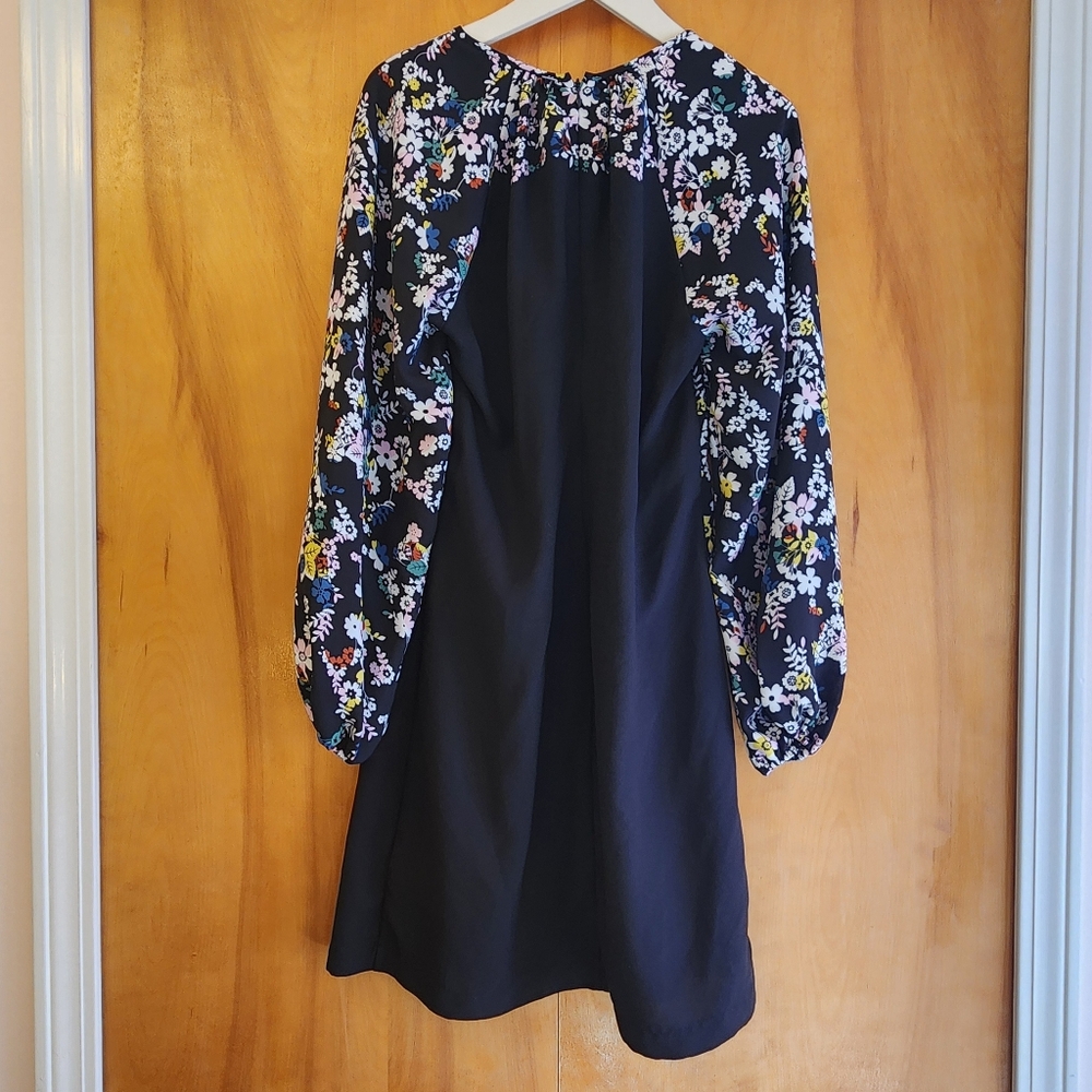 Boden Women's Black + Floral Kiera Shift Dress, US 4/UK 8, $147 - Picture 7 of 13